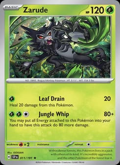 Zarude 011/191 Rare – Surging Sparks Pokémon card
