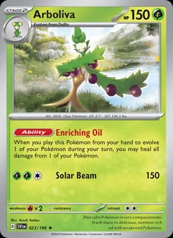 Arboliva 023/198 Rare – Scarlet & Violet Base Set Pokémon card
