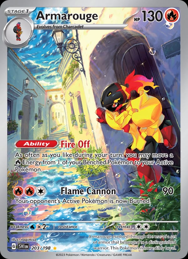 Armarouge 203/198 Scarlet & Violet Base Set Pokémon card