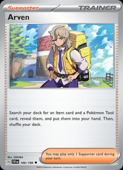 Arven 166/198 Uncommon – Scarlet & Violet Base Set Pokémon card