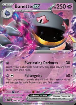 Banette ex 088/198 Double Rare – Scarlet & Violet Base Set Pokémon card