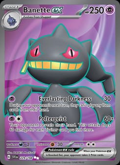 Banette ex 229/198 Ultra Rare – Scarlet & Violet Base Set Pokémon card