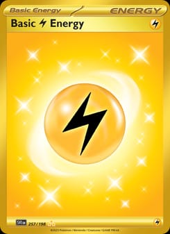 Basic Lightning Energy 257/198 Hyper Rare – Scarlet & Violet Base Set Pokémon card