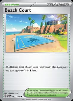 Beach Court 167/198 Uncommon – Scarlet & Violet Base Set Pokémon card