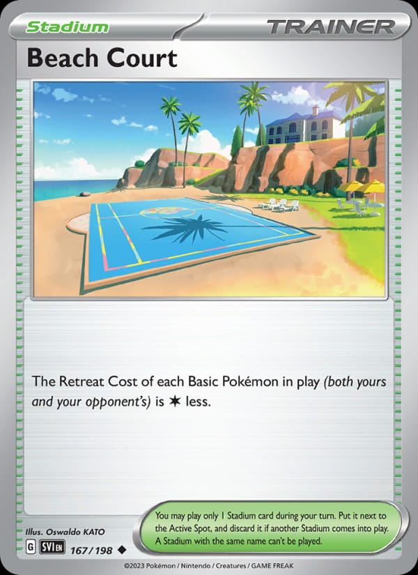 Beach Court 167/198 Scarlet & Violet Base Set Pokémon card
