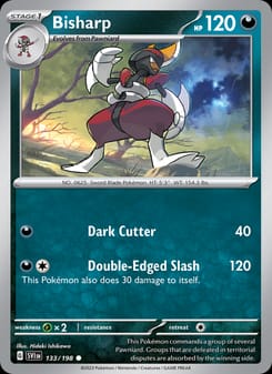 Bisharp 133/198 Common – Scarlet & Violet Base Set Pokémon card
