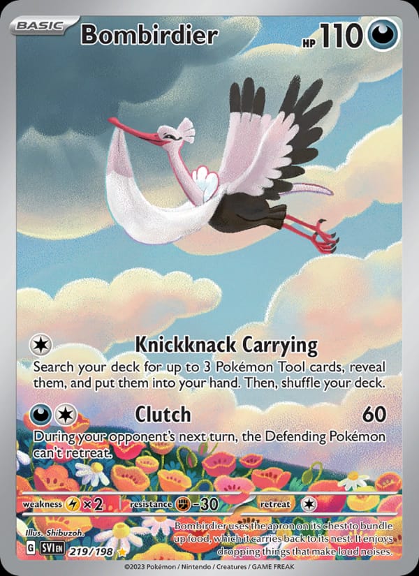 Bombirdier 219/198 Scarlet & Violet Base Set Pokémon card