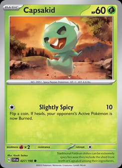 Capsakid 027/198 Common – Scarlet & Violet Base Set Pokémon card