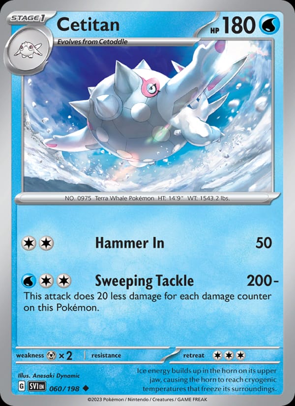 Cetitan 060/198 Scarlet & Violet Base Set Pokémon card
