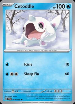 Cetoddle 059/198 Common – Scarlet & Violet Base Set Pokémon card
