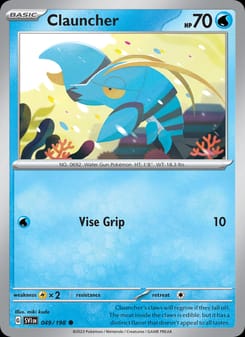 Clauncher 049/198 Common – Scarlet & Violet Base Set Pokémon card