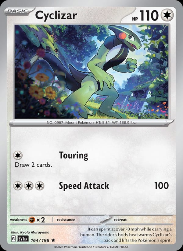 Cyclizar 164/198 Scarlet & Violet Base Set Pokémon card