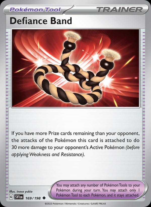 Defiance Band 169/198 Scarlet & Violet Base Set Pokémon card
