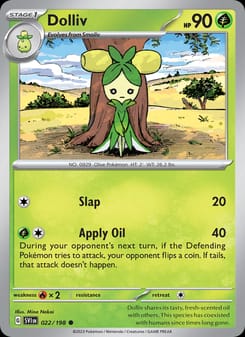 Dolliv 022/198 Common – Scarlet & Violet Base Set Pokémon card