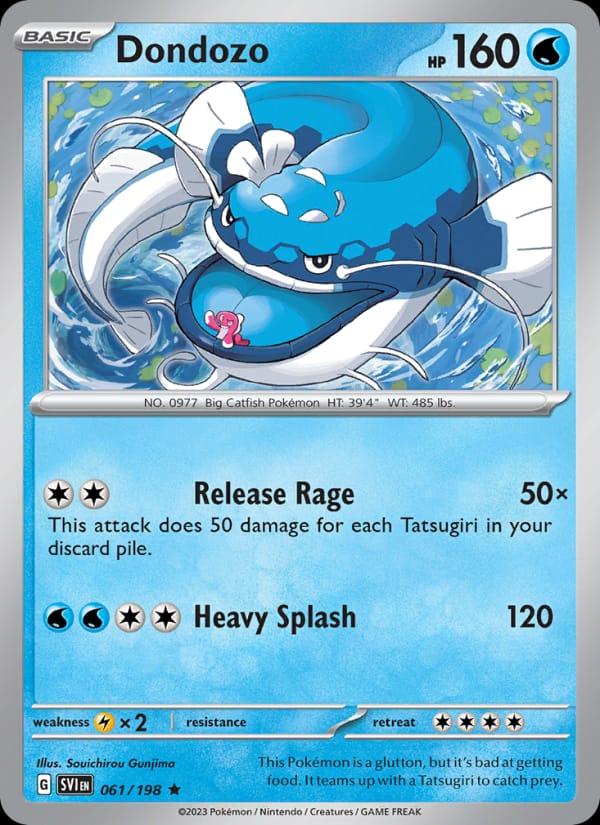 Dondozo 061/198 Scarlet & Violet Base Set Pokémon card