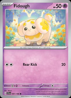 Fidough 097/198 Common – Scarlet & Violet Base Set Pokémon card