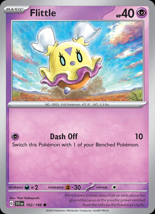 Flittle 102/198 Scarlet & Violet Base Set Pokémon card