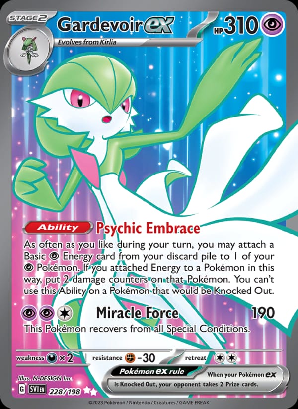 Gardevoir ex 228/198 Scarlet & Violet Base Set Pokémon card