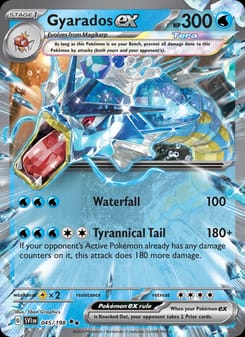 Gyarados ex 045/198 Double Rare – Scarlet & Violet Base Set Pokémon card