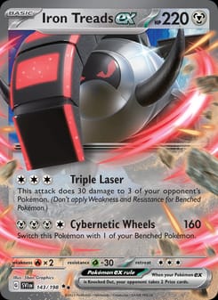 Iron Treads ex 143/198 Double Rare – Scarlet & Violet Base Set Pokémon card
