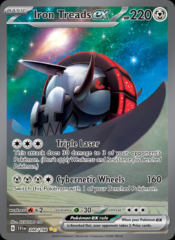 Iron Treads ex 248/198 Scarlet & Violet Base Set Pokémon card