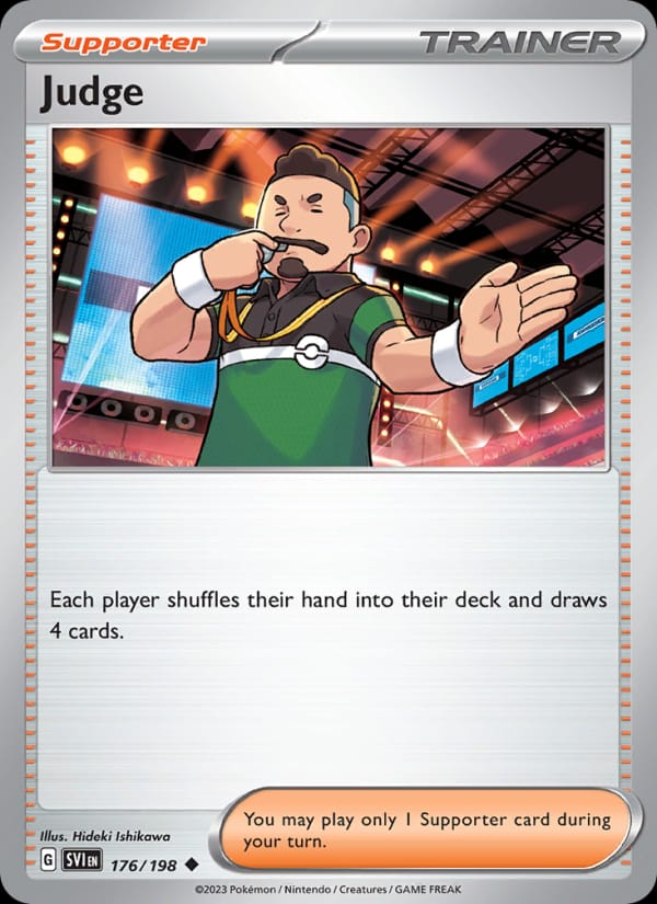 Judge 176/198 Scarlet & Violet Base Set Pokémon card