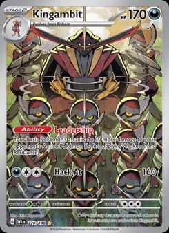 Kingambit 220/198 Illustration Rare – Scarlet & Violet Base Set Pokémon card
