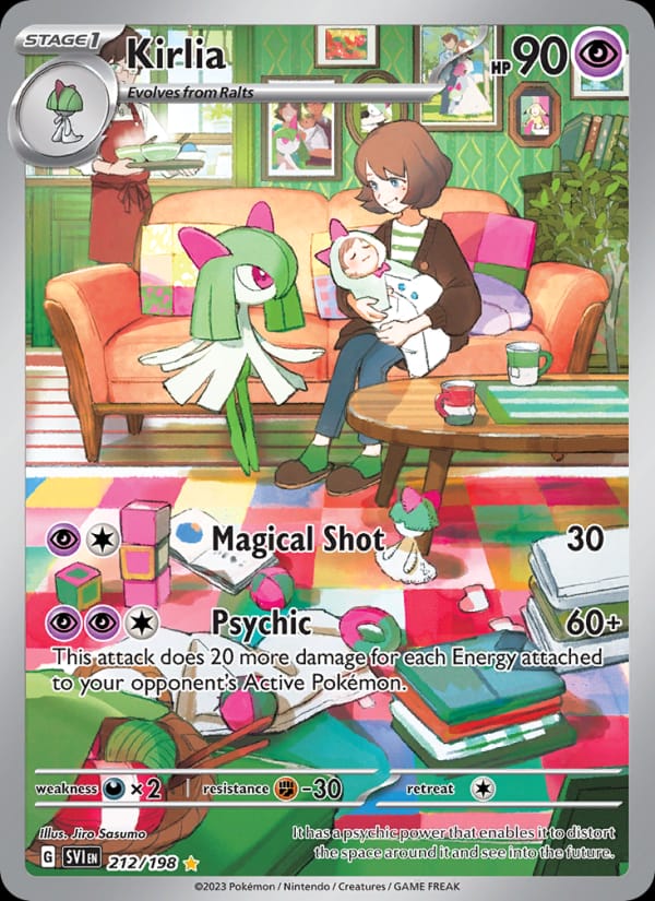 Kirlia 212/198 Scarlet & Violet Base Set Pokémon card
