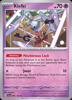 Klefki 096/198 Rare – Scarlet & Violet Base Set Pokémon card
