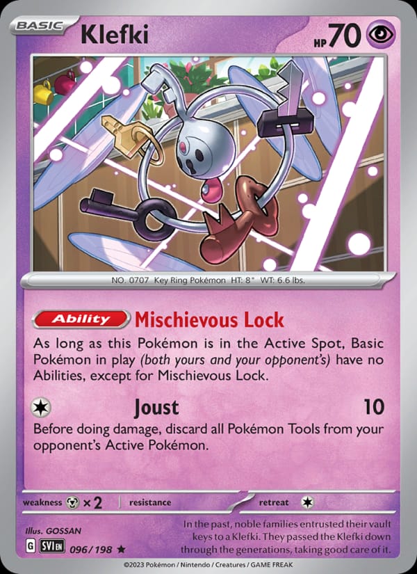 Klefki 096/198 Scarlet & Violet Base Set Pokémon card