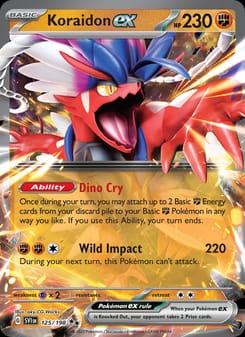 Koraidon ex 125/198 Double Rare – Scarlet & Violet Base Set Pokémon card