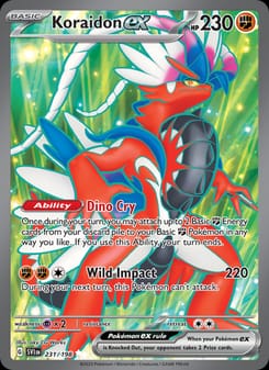 Koraidon ex 231/198 Ultra Rare – Scarlet & Violet Base Set Pokémon card