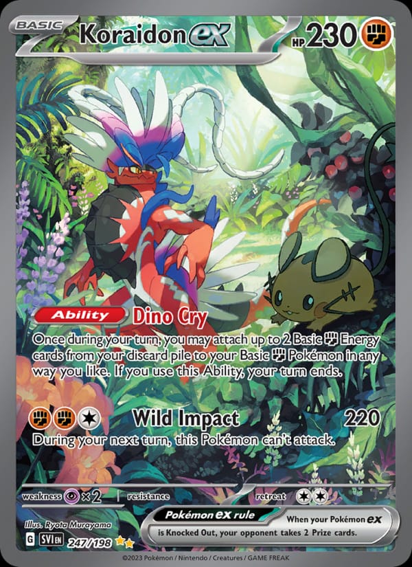 Koraidon ex 247/198 Scarlet & Violet Base Set Pokémon card