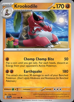 Krookodile 117/198 Uncommon – Scarlet & Violet Base Set Pokémon card