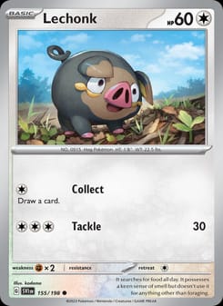 Lechonk 155/198 Common – Scarlet & Violet Base Set Pokémon card