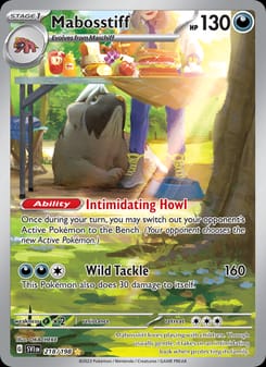 Mabosstiff 218/198 Illustration Rare – Scarlet & Violet Base Set Pokémon card