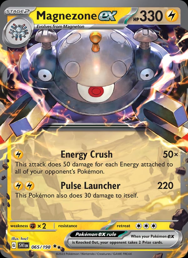 Magnezone ex 065/198 Scarlet & Violet Base Set Pokémon card