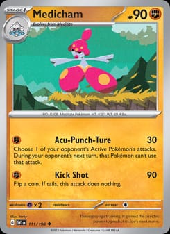 Medicham 111/198 Uncommon – Scarlet & Violet Base Set Pokémon card