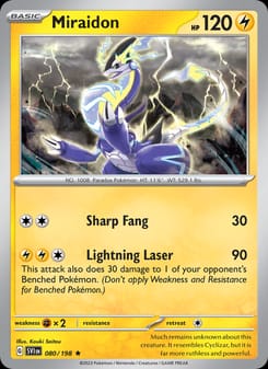 Miraidon 080/198 Rare – Scarlet & Violet Base Set Pokémon card