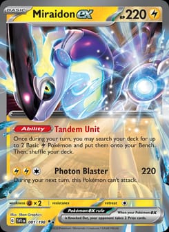 Miraidon ex 081/198 Double Rare – Scarlet & Violet Base Set Pokémon card