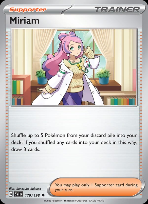 Miriam 179/198 Scarlet & Violet Base Set Pokémon card