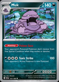 Muk 127/198 Uncommon – Scarlet & Violet Base Set Pokémon card