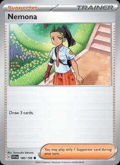 Nemona 180/198 Common – Scarlet & Violet Base Set Pokémon card