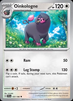 Oinkologne 157/198 Uncommon – Scarlet & Violet Base Set Pokémon card