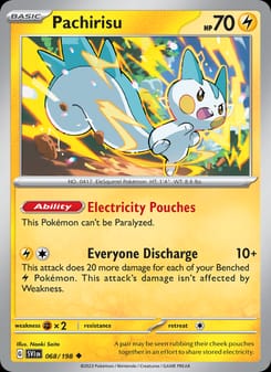 Pachirisu 068/198 Uncommon – Scarlet & Violet Base Set Pokémon card