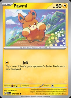 Pawmi 073/198 Common – Scarlet & Violet Base Set Pokémon card