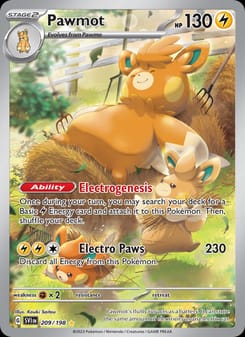 Pawmot 209/198 Illustration Rare – Scarlet & Violet Base Set Pokémon card