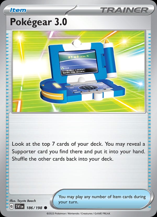 Pokégear 3.0 186/198 Scarlet & Violet Base Set Pokémon card