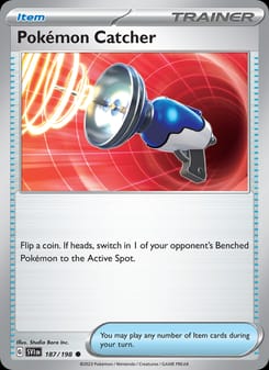 Pokémon Catcher 187/198 Common – Scarlet & Violet Base Set Pokémon card