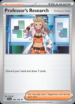 Professor's Research 189/198 Rare – Scarlet & Violet Base Set Pokémon card